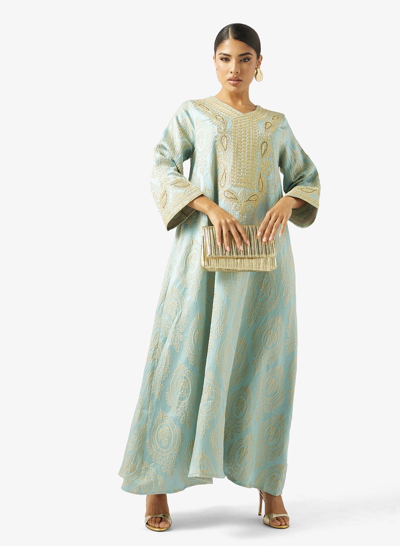 Khizana Embroidered Jalabiya - Image 4